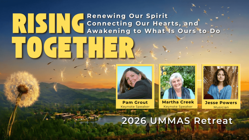 Our retreat theme is RISING TOGETHER: Renewing Our Spirit, Connecting Our Hearts, and Awakening to What Is Ours to Do.